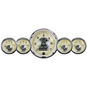 AutoMeter GAUGE KIT 5 PC 3 3/8in./2 1/16in. ELEC SPEEDO W/WHEEL ODO PRESTIGE ANTQ. IVO - 2002