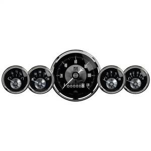 AutoMeter GAUGE KIT 5 PC 3 3/8in./2 1/16in. ELEC SPEEDO W/WHEEL ODO PRESTIGE BLK DIAMO - 2003