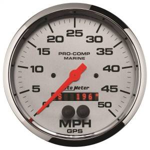 Autometer - AutoMeter GAUGE SPEEDOMETER 5in. 50MPH GPS MARINE CHROME - 200644-35 - Image 1