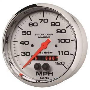 Autometer - AutoMeter GAUGE SPEEDOMETER 5in. 120MPH GPS MARINE CHROME - 200646-35 - Image 2