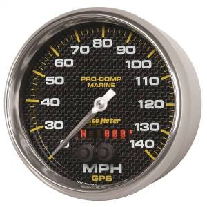 Autometer - AutoMeter GAUGE SPEEDOMETER 5in. 140MPH GPS MARINE CARBON FIBER - 200647-40 - Image 2