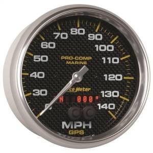 Autometer - AutoMeter GAUGE SPEEDOMETER 5in. 140MPH GPS MARINE CARBON FIBER - 200647-40 - Image 3