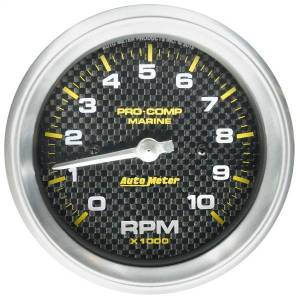 AutoMeter GAUGE TACHOMETER 3 3/8in. 10K RPM MARINE CARBON FIBER - 200701-40