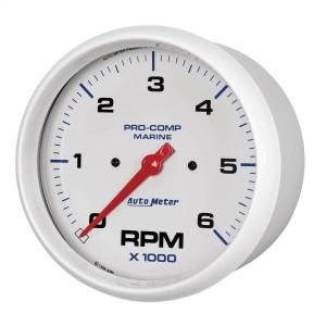 Autometer - AutoMeter GAUGE TACHOMETER 5in. 6K RPM MARINE WHITE - 200750 - Image 2