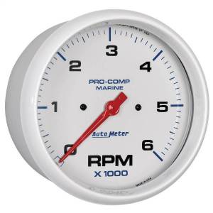 Autometer - AutoMeter GAUGE TACHOMETER 5in. 6K RPM MARINE WHITE - 200750 - Image 3