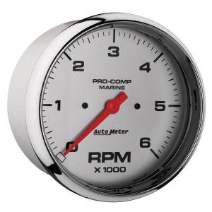 Autometer - AutoMeter GAUGE TACHOMETER 5in. 6K RPM MARINE CHROME - 200750-35 - Image 3