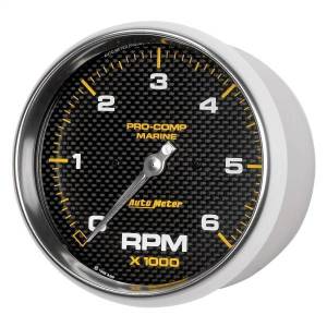 Autometer - AutoMeter GAUGE TACHOMETER 5in. 6K RPM MARINE CARBON FIBER - 200750-40 - Image 2