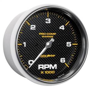 Autometer - AutoMeter GAUGE TACHOMETER 5in. 6K RPM MARINE CARBON FIBER - 200750-40 - Image 3