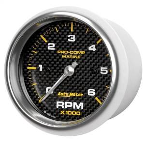 Autometer - AutoMeter GAUGE TACHOMETER 3 3/8in. 6K RPM MARINE CARBON FIBER - 200752-40 - Image 2