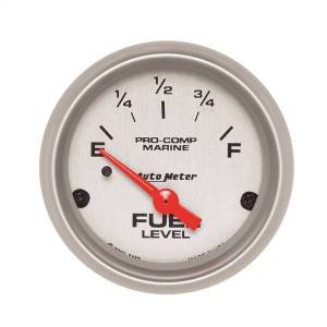 AutoMeter GAUGE FUEL LEVEL 2 1/16in. 240OE TO 33OF ELEC MARINE SILVER - 200760-33