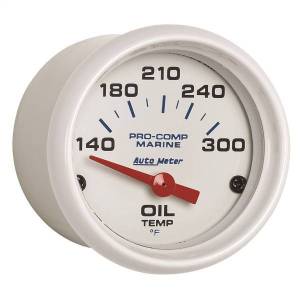 Autometer - AutoMeter GAUGE OIL TEMP 2 1/16in. 140-300deg.F ELECTRIC MARINE WHITE - 200764 - Image 3