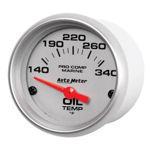 Autometer - AutoMeter GAUGE OIL TEMP 2 1/16in. 140-300deg.F ELECTRIC MARINE SILVER - 200764-33 - Image 2