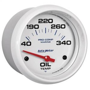 Autometer - AutoMeter GAUGE OIL TEMP 2 5/8in. 140-300deg.F ELECTRIC MARINE WHITE - 200765 - Image 3