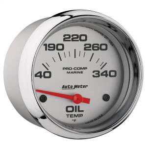 Autometer - AutoMeter GAUGE OIL TEMP 2 5/8in. 140-300deg.F ELECTRIC MARINE CHROME - 200765-35 - Image 3