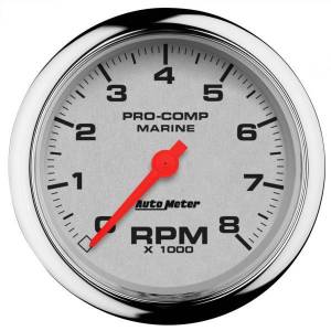 AutoMeter GAUGE TACHOMETER 3 3/8in. 8K RPM MARINE CHROME - 200779-35