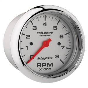 Autometer - AutoMeter GAUGE TACHOMETER 3 3/8in. 8K RPM MARINE CHROME - 200779-35 - Image 3