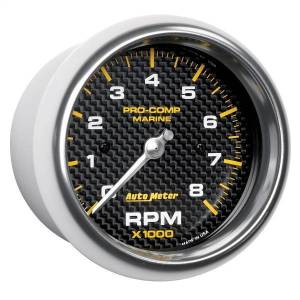 Autometer - AutoMeter GAUGE TACHOMETER 3 3/8in. 8K RPM MARINE CARBON FIBER - 200779-40 - Image 3