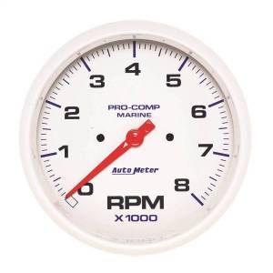 AutoMeter GAUGE TACHOMETER 5in. 8K RPM MARINE WHITE - 200797