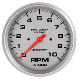 AutoMeter GAUGE TACHOMETER 5in. 10K RPM MARINE SILVER - 200801-33