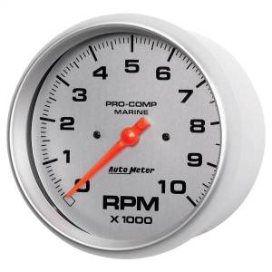 Autometer - AutoMeter GAUGE TACHOMETER 5in. 10K RPM MARINE SILVER - 200801-33 - Image 2