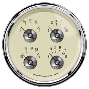 AutoMeter GAUGE QUAD 5in. 0OE TO 90OF ELEC PRESTIGE ANTQ. IVORY - 2009