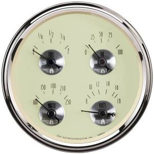 AutoMeter GAUGE QUAD 5in. 240OE-33OF ELEC PRESTIGE ANTQ. IVORY - 2010