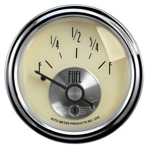 AutoMeter GAUGE FUEL LEVEL 2 1/16in. 0OE TO 90OF ELEC PRESTIGE ANTQ. IVORY - 2013