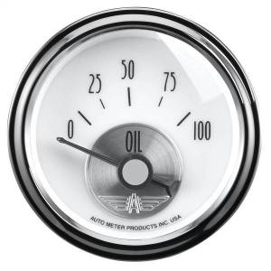 AutoMeter GAUGE OIL PRESS 2 1/16in. 100PSI ELEC PRESTIGE PEARL - 2026