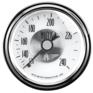 AutoMeter GAUGE WATER TEMP 2 1/16in. 240deg.F MECH PRESTIGE PEARL - 2031