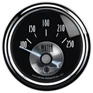 AutoMeter GAUGE WATER TEMP 2 1/16in. 250deg.F ELEC PRESTIGE BLK. DIAMOND - 2038