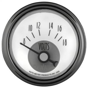 Autometer - AutoMeter GAUGE VOLTMETER 2 1/16in. 18V ELEC PRESTIGE PEARL - 2094 - Image 6