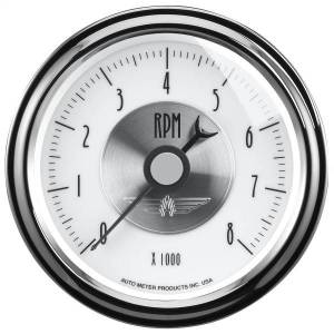 AutoMeter GAUGE TACHOMETER 3 3/8in. 8K RPM IN-DASH PRESTIGE PEARL - 2098