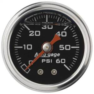 AutoMeter GAUGE PRESSURE 1.5in. DIRECT MNT 60PSI LIQUID FILLED MECH BLK 1/8in. NPTF - 2173