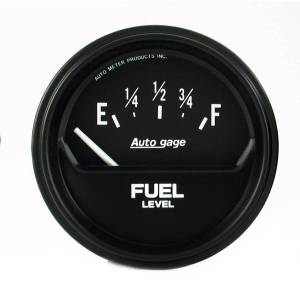 AutoMeter GAUGE FUEL LEVEL 2 5/8in. 0OE TO 90OF ELEC BLACK AUTOGAGE - 2316