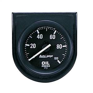 AutoMeter GAUGE CONSOLE OIL PRESS 2in. 100PSI BLK DIAL BLK BEZEL AUTOGAGE - 2332