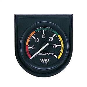 AutoMeter GAUGE CONSOLE VACUUM 2in. 30INHG BLK DIAL BLK BEZEL AUTOGAGE - 2337