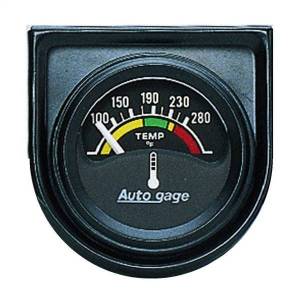 AutoMeter GAUGE CONSOLE WATER TEMP 1.5in. 280deg.F ELEC BLK DIAL BLK BEZEL AUTOGAGE - 2355