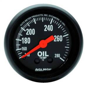 AutoMeter GAUGE OIL TEMP 2 1/16in. 140-280deg.F MECHANICAL Z-SERIES - 2609
