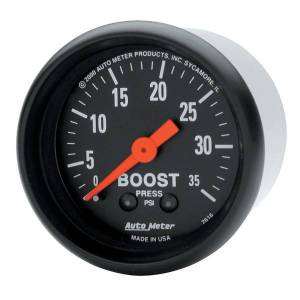 AutoMeter GAUGE BOOST 2 1/16in. 35PSI MECHANICAL Z-SERIES - 2616