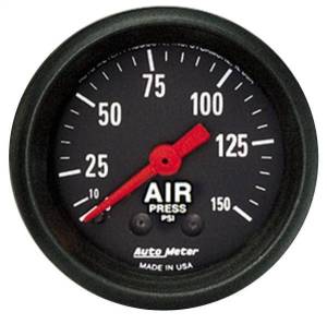 AutoMeter GAUGE AIR PRESS 2 1/16in. 150PSI MECHANICAL Z-SERIES - 2620