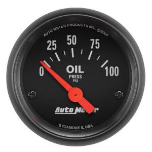 AutoMeter GAUGE OIL PRESSURE 2 1/16in. 100PSI ELECTRIC Z-SERIES - 2634