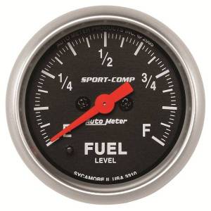 AutoMeter GAUGE FUEL LEVEL 2 1/16in. 0-280O PROGRAMMABLE SPORT-COMP - 3310