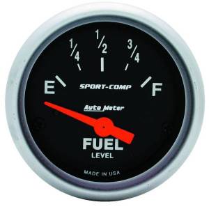 AutoMeter GAUGE FUEL LEVEL 2 1/16in. 0OE TO 30OF ELEC SPORT-COMP - 3317