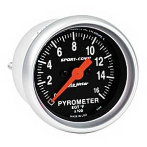 AutoMeter GAUGE PYROMETER (EGT) 2 1/16in. 1600deg.F DIGITAL STEPPER MOTOR SPORT-COMP - 3344