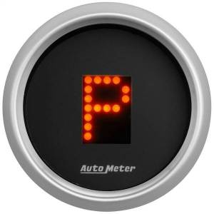 Autometer - AutoMeter GAUGE GEAR POS 2 1/16in. INCL INDICATORS BLACK DIAL RED LED SILVER BEZEL - 3359 - Image 2