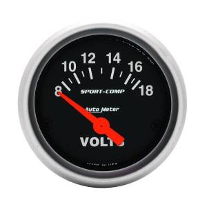 AutoMeter GAUGE VOLTMETER 2 1/16in. 18V ELEC SPORT-COMP - 3391