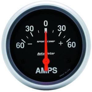 AutoMeter GAUGE AMMETER 2 5/8in. 60A ELECTRIC SPORT-COMP - 3586