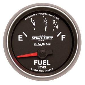 AutoMeter GAUGE FUEL LEVEL 2 1/16in. 73OE TO 10OF ELEC SPORT-COMP II - 3615