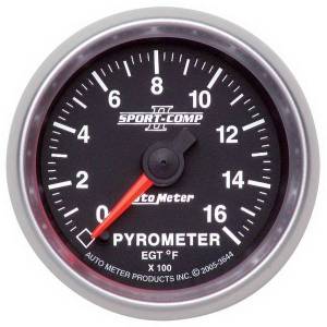 AutoMeter GAUGE PYROMETER (EGT) 2 1/16in. 1600deg.F DIGITAL STEPPER MOTOR SPORT-COMP - 3644