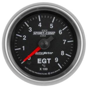 AutoMeter GAUGE PYROMETER (EGT) 2 1/16in. 900deg.C DIGITAL STEPPER MOTOR SPORT-COMP I - 3644-M